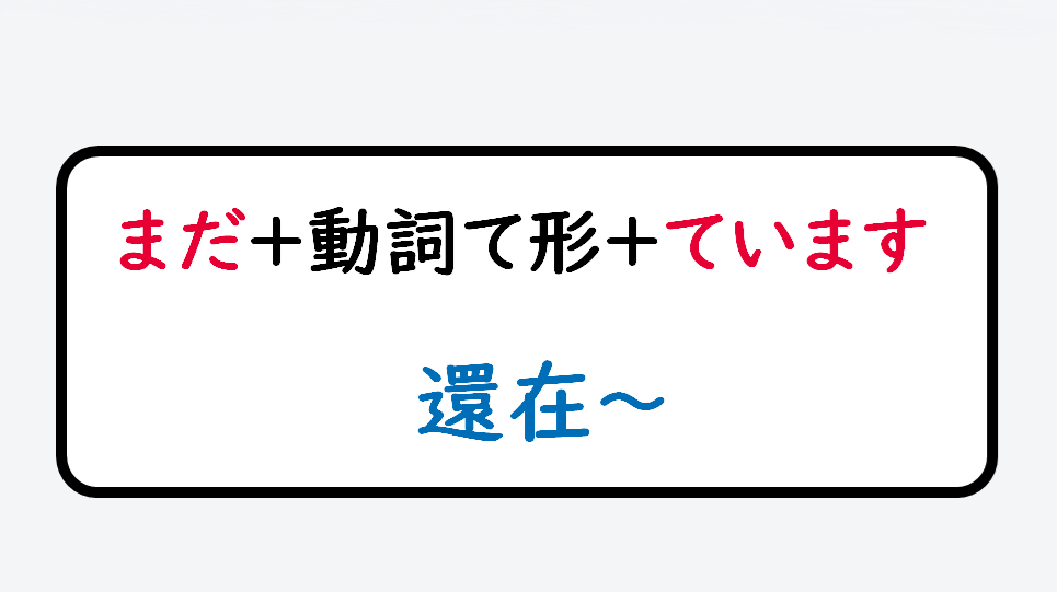 日文線上自學網站 | 【文法】まだ~ています(還在~)