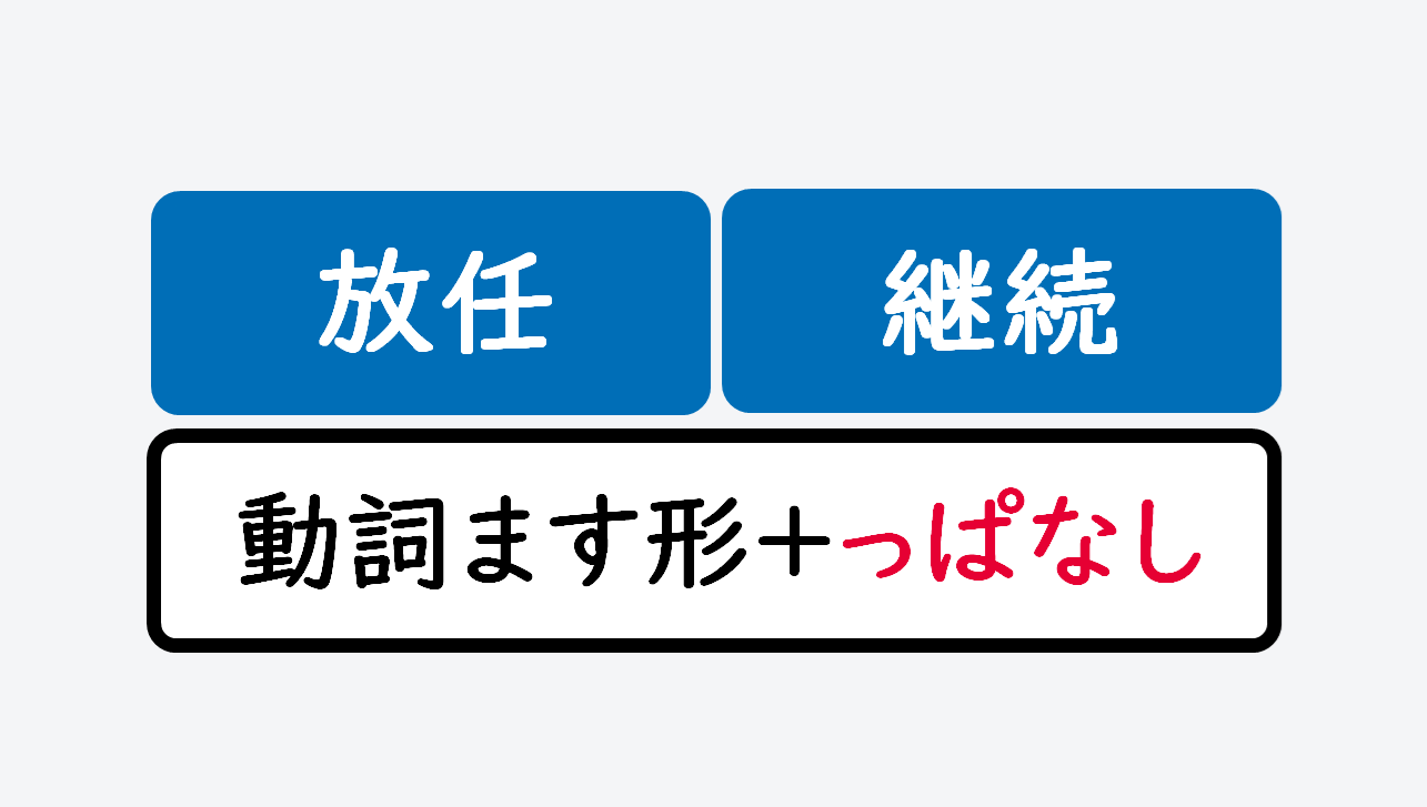 日文線上自學網站 | 【文法】~っぱなし(置之不理/放置不管)