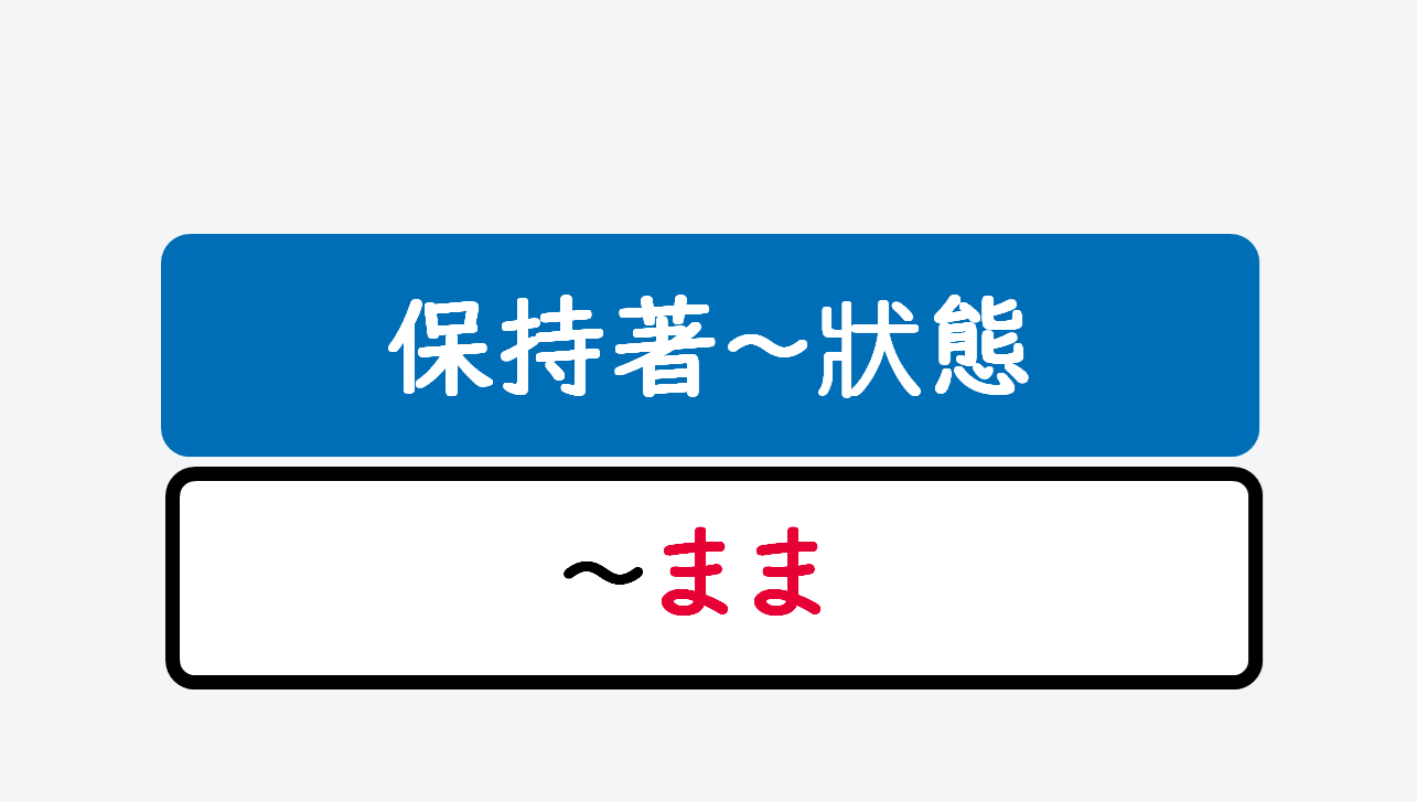 日文線上自學網站 | 【文法】~まま(保持著~狀態)