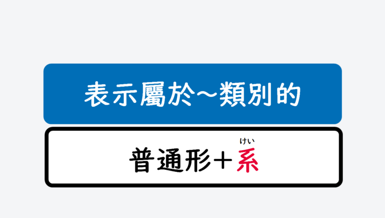 日文線上自學網站 | 【文法】～系（屬於～類別的）
